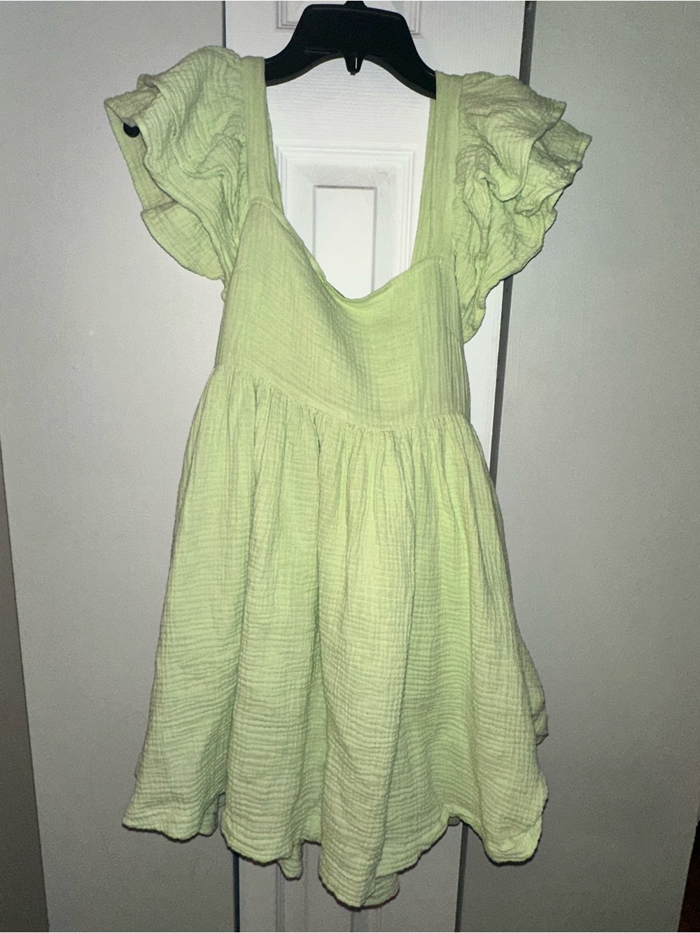 Mable Light Green Ruffle Dress